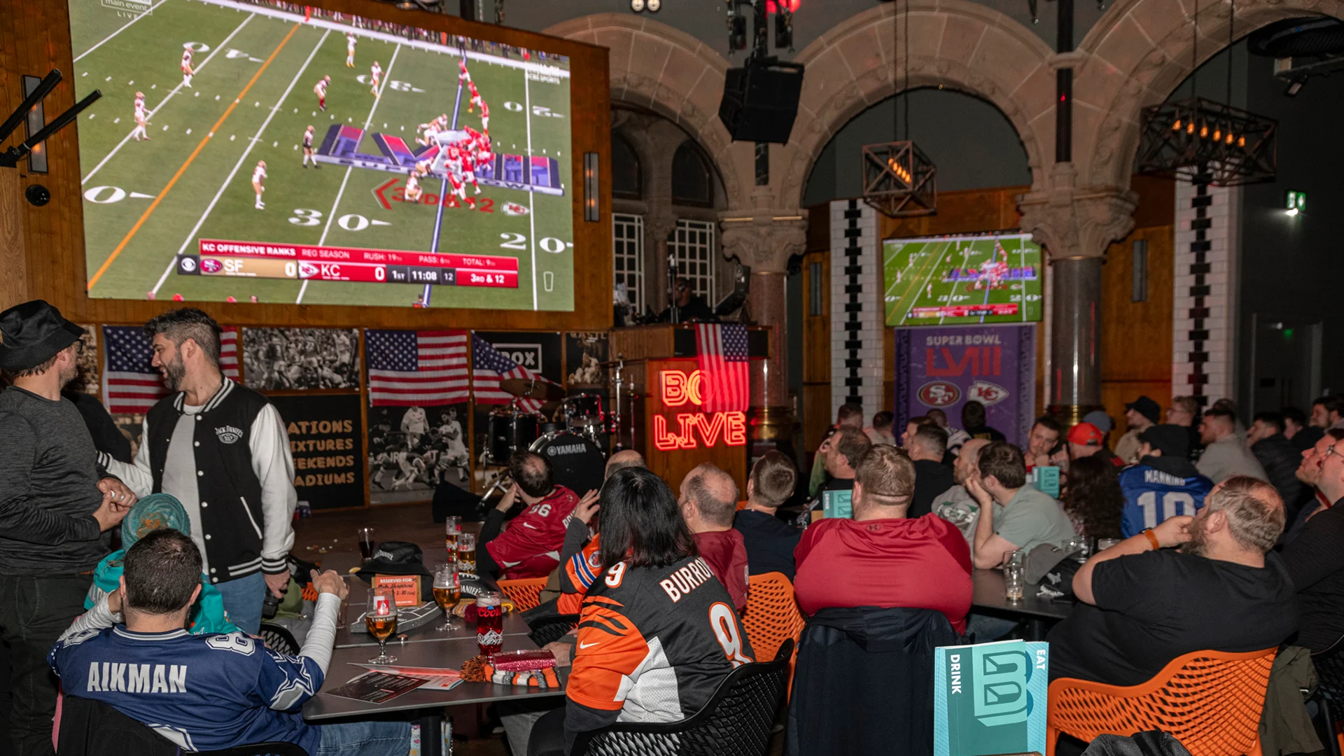 Sports bar atmosphere 2